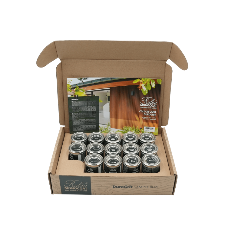 Box echantillon Durogrit | Huiles & Saturateurs pour bois extérieur
